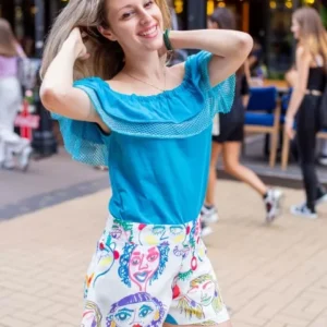 Къси панталонки "Funny Fashion Face"